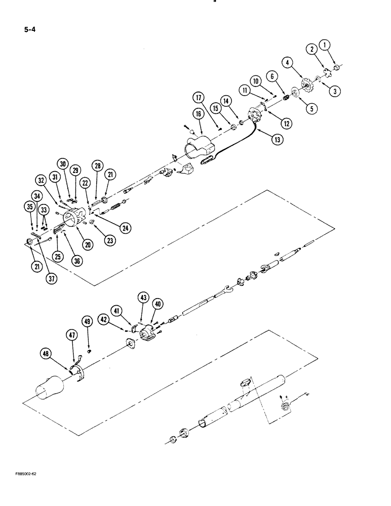 Схема запчастей Case IH STEIGER - (5-04) - STEERING COLUMN ASSEMBLY (05) - STEERING