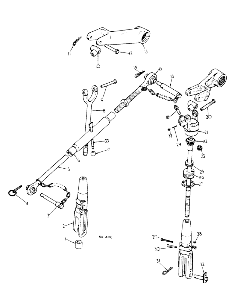 Схема запчастей Case IH 785 - (09-002) - THREE-POINT HITCH (12) - FRAME