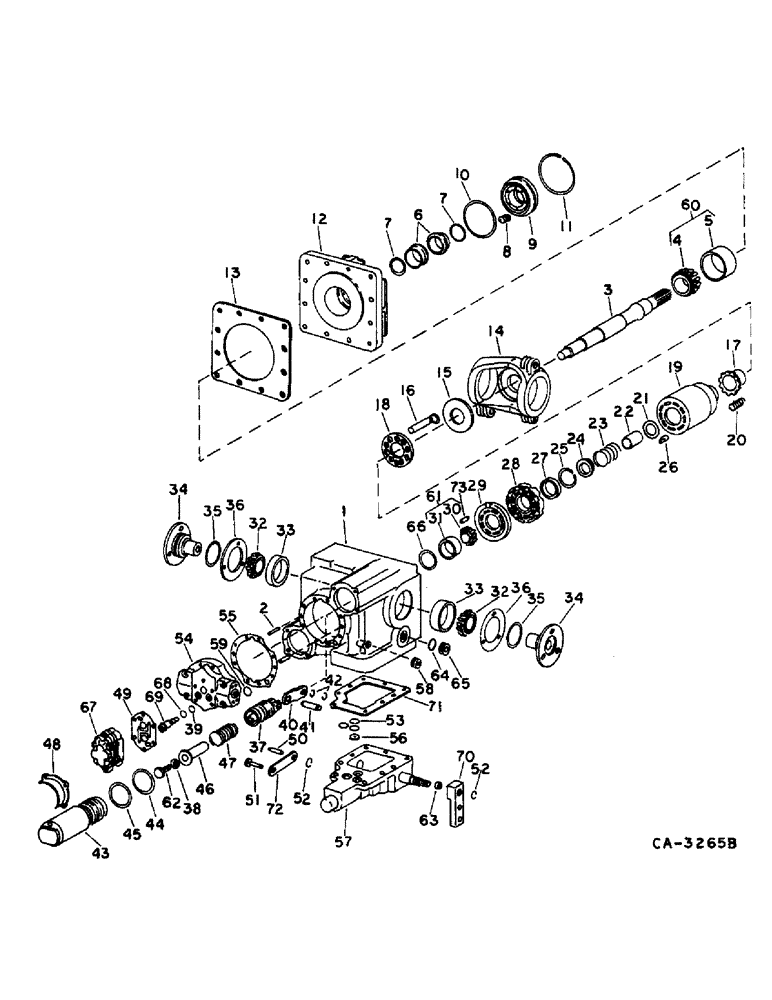 Схема запчастей Case IH 715 - (10-17) - HYDRAULICS, HYDRAULIC TRANSMISSION PUMP, FOR HYDROSTATIC GROUND DRIVE (07) - HYDRAULICS