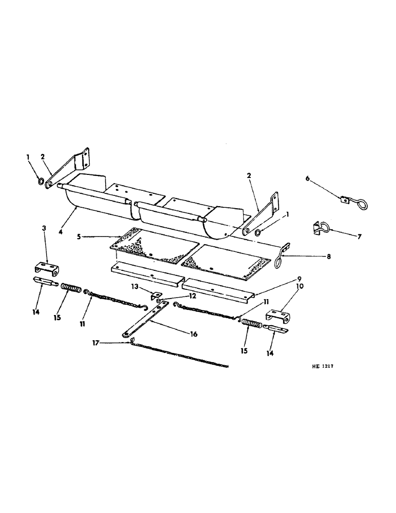 Схема запчастей Case IH 155 - (J-30) - REAR SLURRY PAN ATTACHMENT 