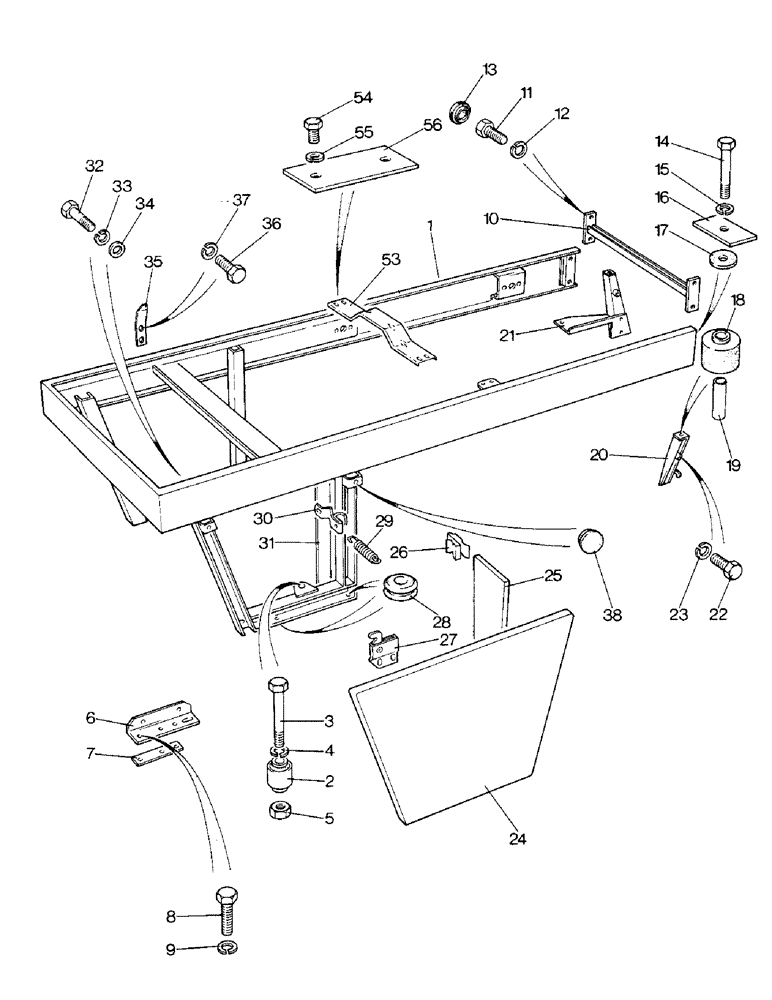 Схема запчастей Case IH 1690 - (N07-3) - ENGINE SIDE COVER AND FRAME, HIGH PLATFORM, CAB MODEL (08) - SHEET METAL