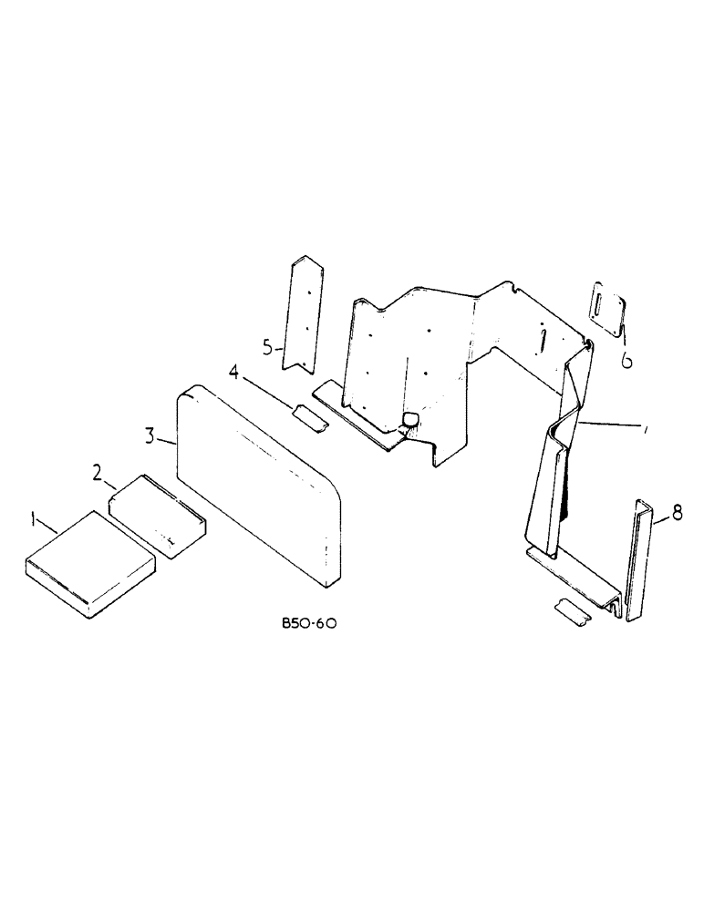 Схема запчастей Case IH 278 - (13-053) - INSULATORS, SAFETY CAB (05) - SUPERSTRUCTURE