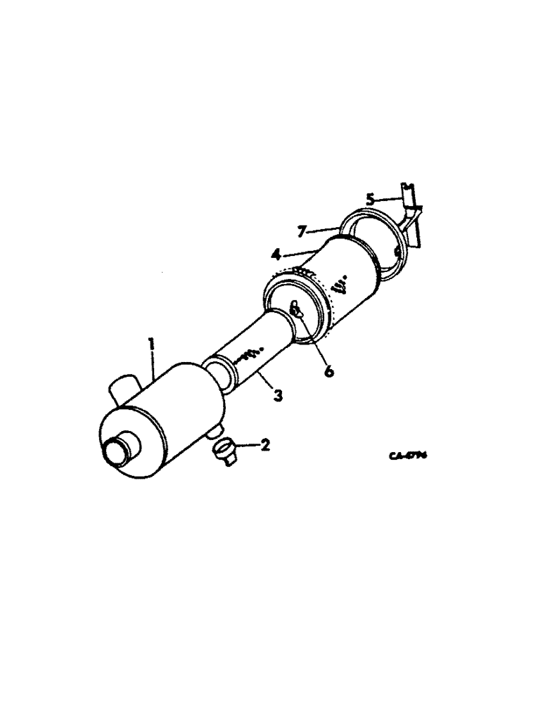 Схема запчастей Case IH 1066 - (12-05[A]) - POWER, AIR CLEANER, 1066 WITH SERIAL NO. 14581 AND BELOW, 1466 WITH SERIAL NO. 9500 AND BELOW Power