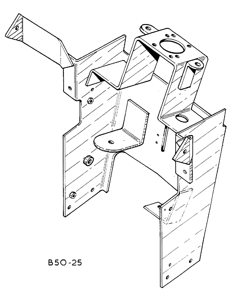 Схема запчастей Case IH 585 - (13-027) - STEERING SUPPORT (05) - SUPERSTRUCTURE