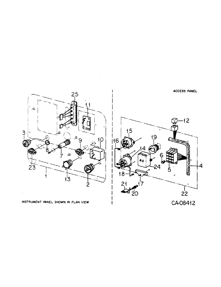 Схема запчастей Case IH 4386 - (08-18) - ELECTRICAL, INSTRUMENT PANEL WIRING, SWITCHES AND RELATED PARTS, 4386 TRACTORS W/ S/N 1501 AND ABOVE (06) - ELECTRICAL