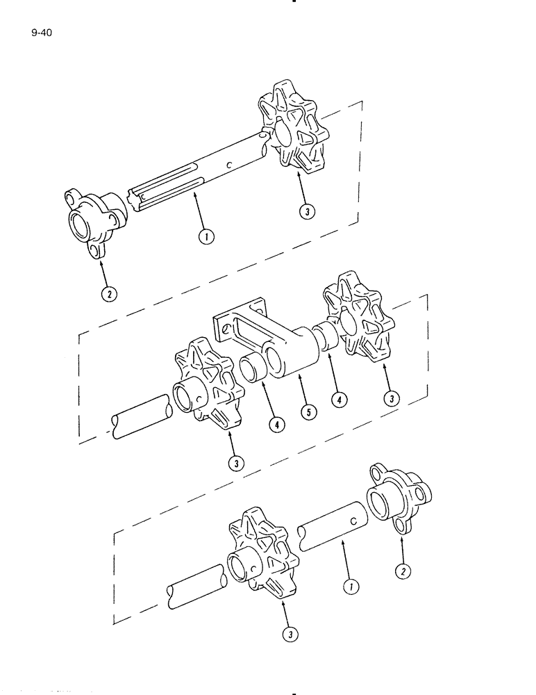 Схема запчастей Case IH 575 - (9-40) - REAR (09) - CHASSIS/ATTACHMENTS