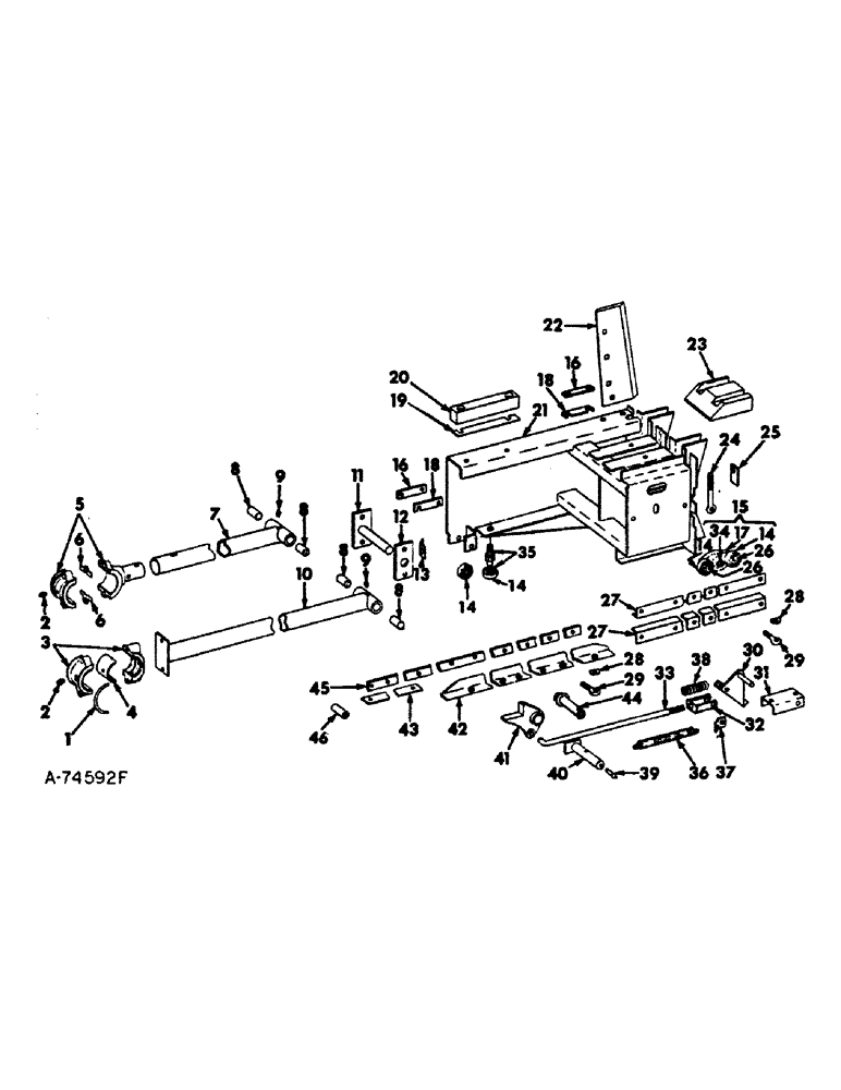 Схема запчастей Case IH 445 - (A-20) - PLUNGER, 435 AND 445 BALERS 