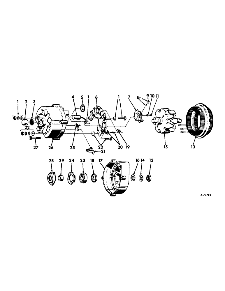 Схема запчастей Case IH 544 - (G-04) - ELECTRICAL SYSTEM, ALTERNATOR GENERATOR, DELCO REMY (06) - ELECTRICAL SYSTEMS