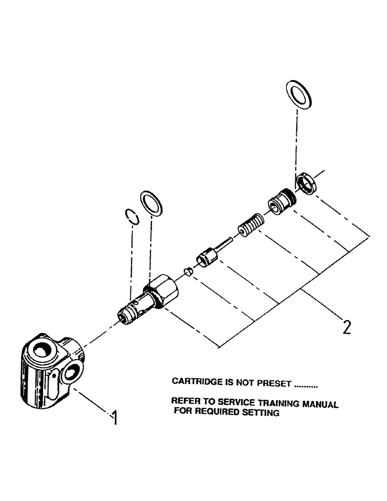 Схема запчастей Case IH 7000 - (B04-65) - HYDRAULIC RELIEF VALVE, BASECUTTER Hydraulic Components & Circuits