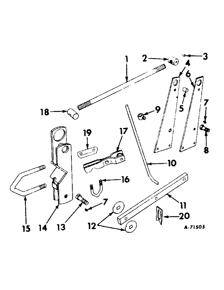 Схема запчастей Case IH 468 - (Y-05) - SECOND GANG PARALLEL LINKAGE 