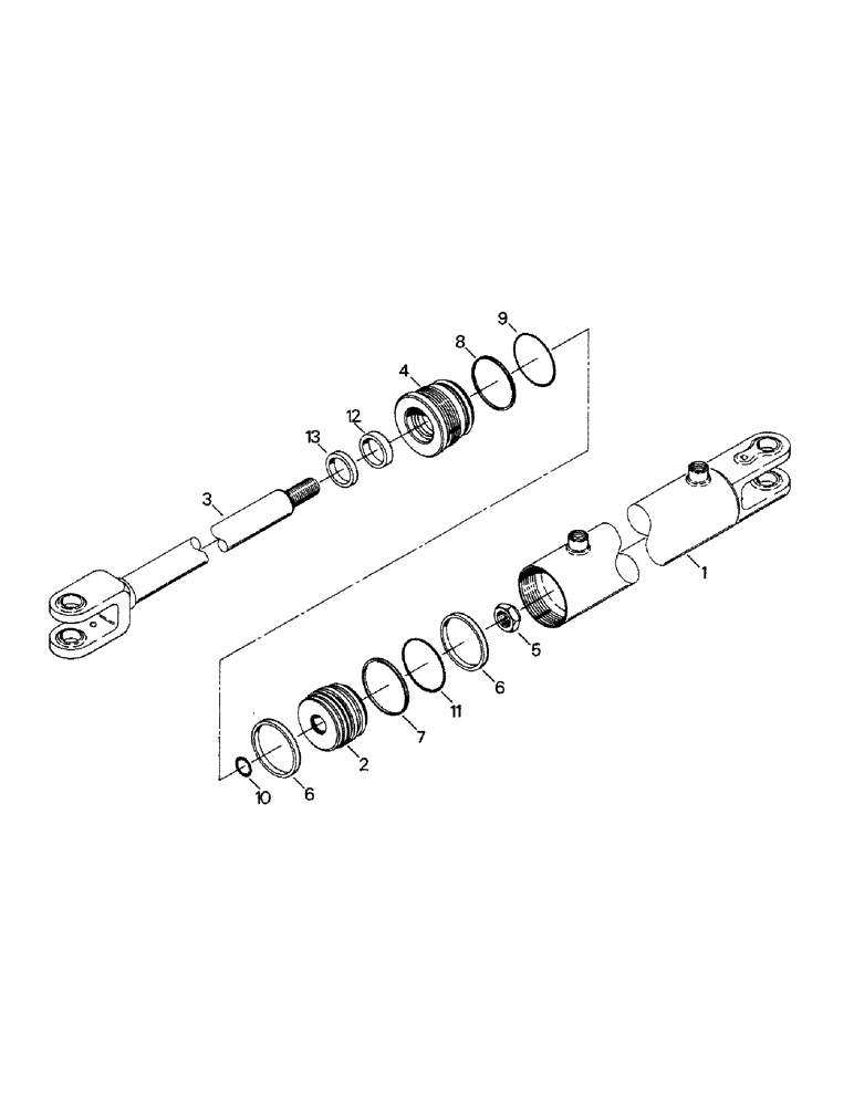 Схема запчастей Case IH CP-1400 - (08-15) - STEERING CYLINDER ASSEMBLY (07) - HYDRAULICS