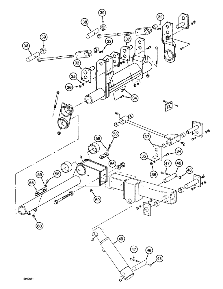 Схема запчастей Case IH 2044 - (9A-70) - DRUM LIFT ARM, 2044 COTTON PICKER (13) - PICKING SYSTEM