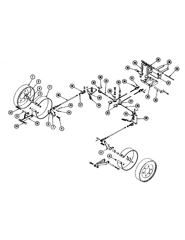 Схема запчастей Case IH 655 - (50) - MECHANICAL BRAKE ATTACHMENT 