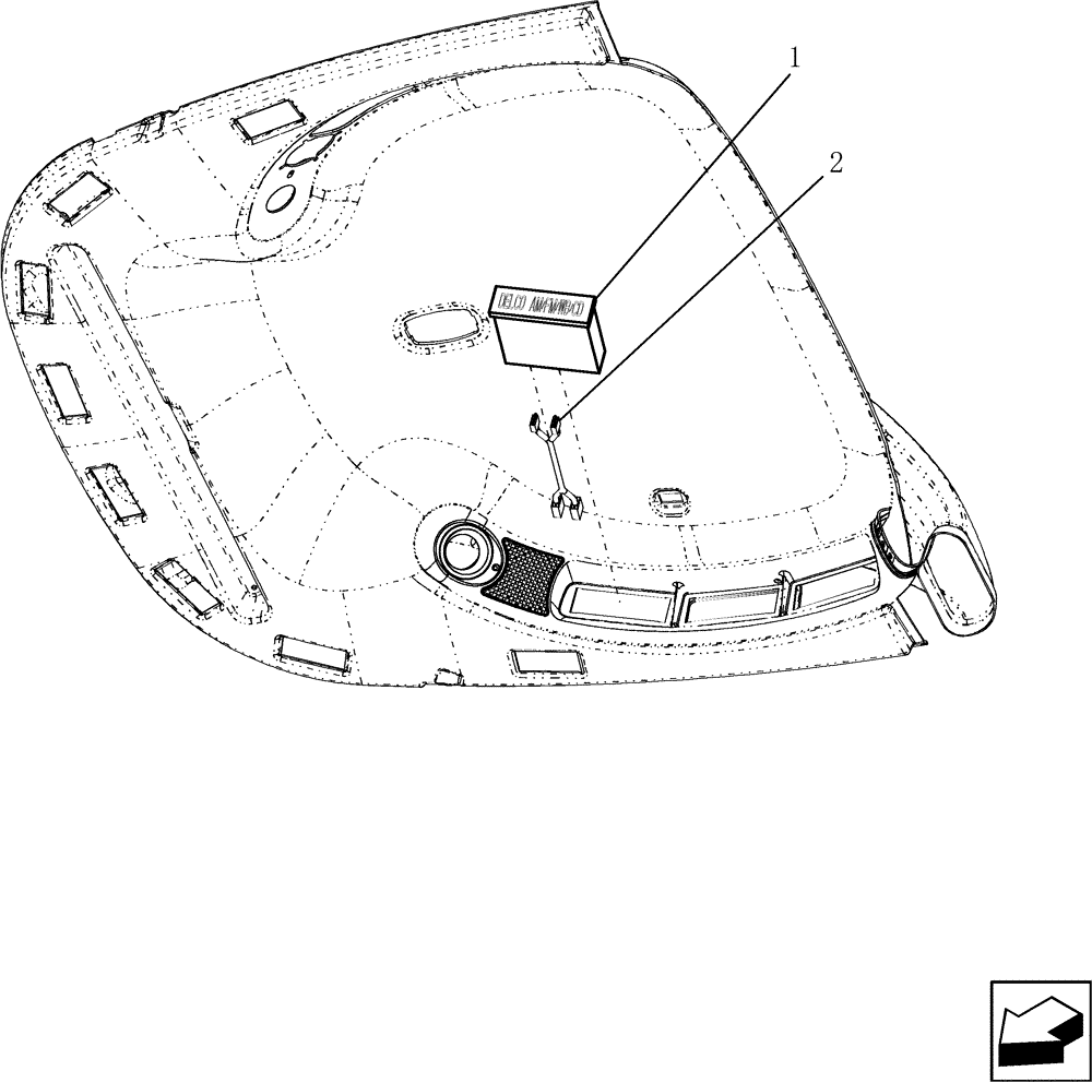 Схема запчастей Case IH 7010 - (55.510.06) - RADIO - 7010/8010 (55) - ELECTRICAL SYSTEMS