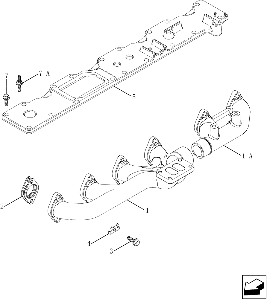 Схема запчастей Case IH 2577 - (10.254.06) - MANIFOLDS (10) - ENGINE