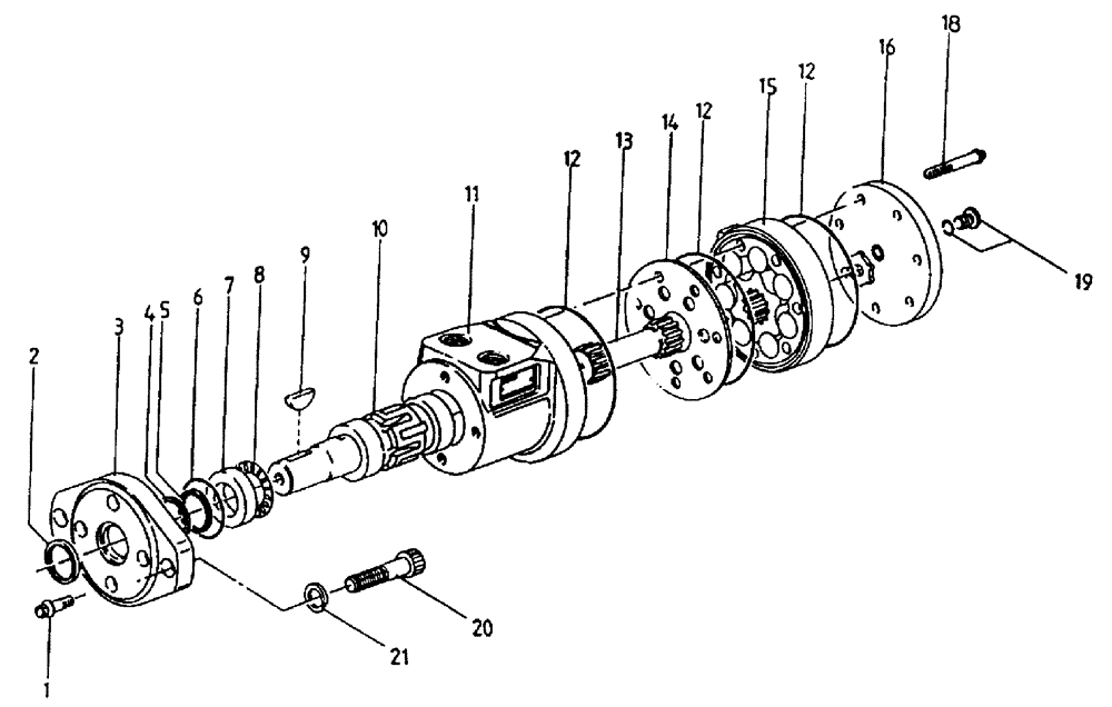 Схема запчастей Case IH A7000 - (B03.05[01]) - Hydraulic Motor {S Char-lynn: 14 cu.in.} (07) - HYDRAULICS