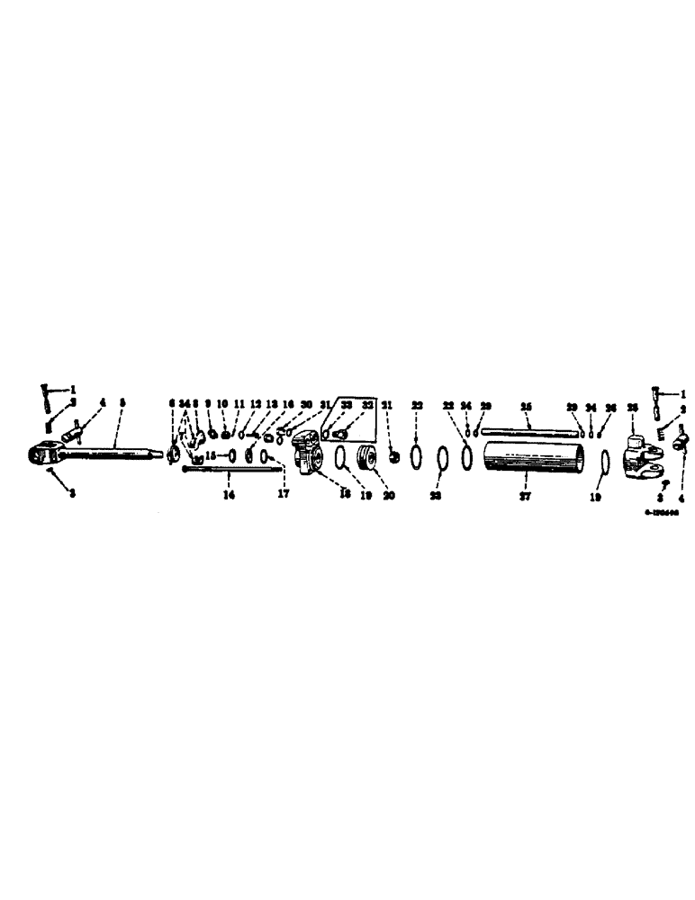 Схема запчастей Case IH 56-SERIES - (N-63) - HYDRAULIC CYLINDER, 2-1/2 X 8 IN. DOUBLE ACTING 