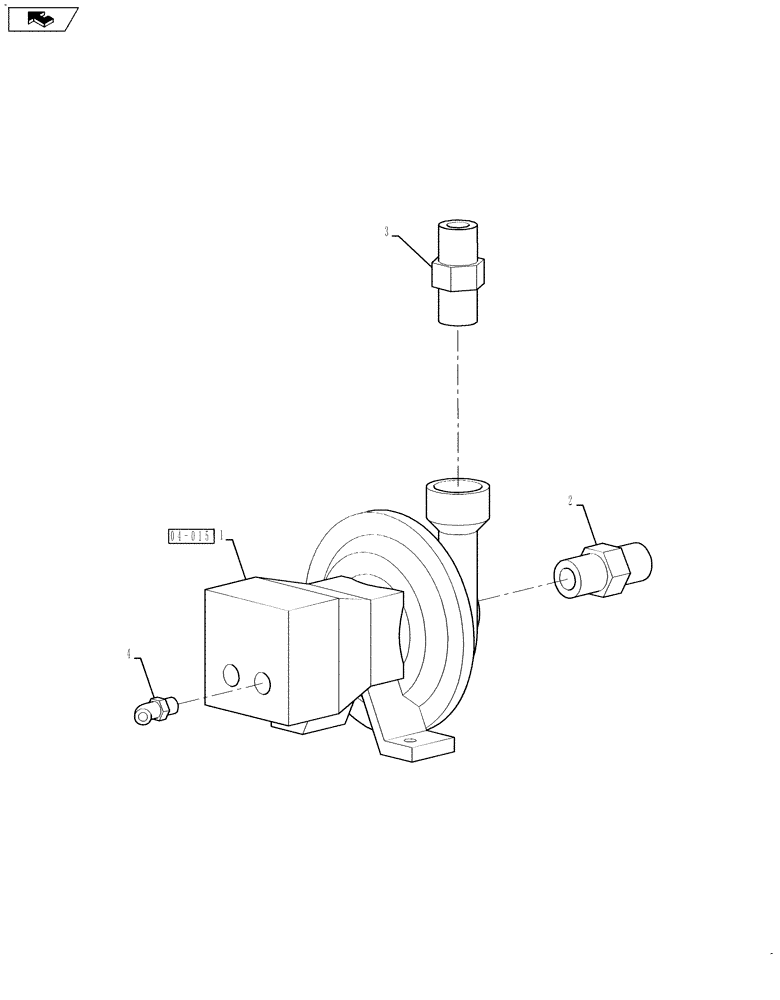 Схема запчастей Case IH 610 - (04-014) - PRODUCT PUMP ASSEMBLY Hydraulic Plumbing