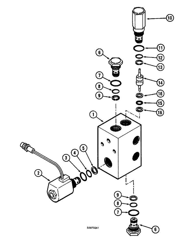 Схема запчастей Case IH 900 - (8-126) - RIGHT HAND HOLDING VALVE (08) - HYDRAULICS