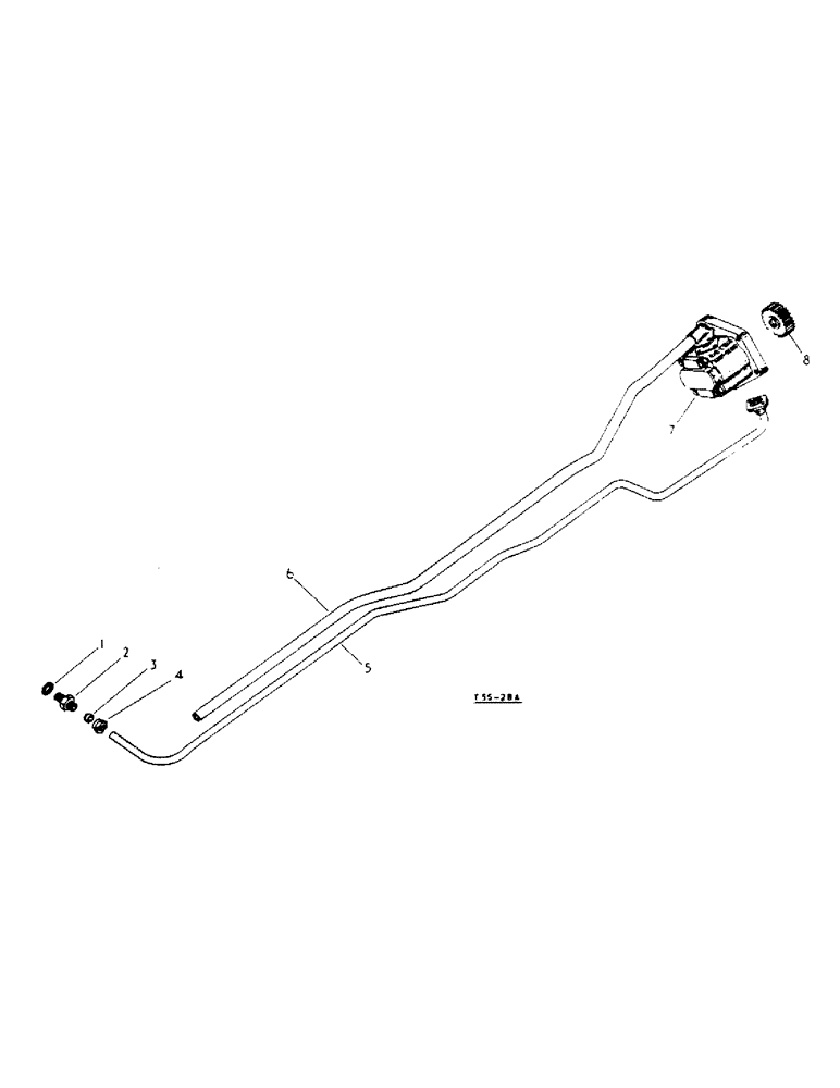 Схема запчастей Case IH 434 - (5-14) - HYDRAULIC LIFT ATTACHMENT (VARY TOUCH), PUMP, SUCTION AND PRESSURE PIPES - HYDRAULIC ATTACHMENTS (08) - HYDRAULICS