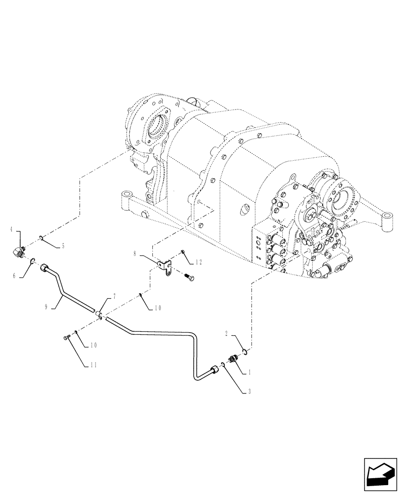 Схема запчастей Case IH STEIGER 400 - (14.100.01) - PUMP DRIVE LUBE - PS 4 TRANSMISSION (14) - MAIN GEARBOX & DRIVE