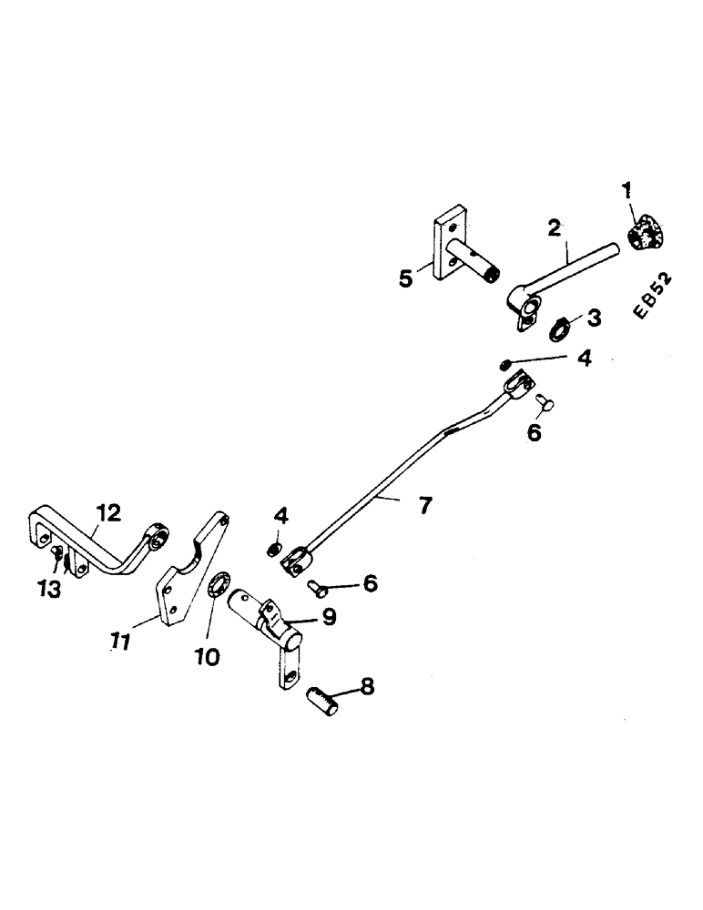 Схема запчастей Case IH 844S - (07-037) - SHIFT LINKAGE, SPEED REDUCER (04) - Drive Train