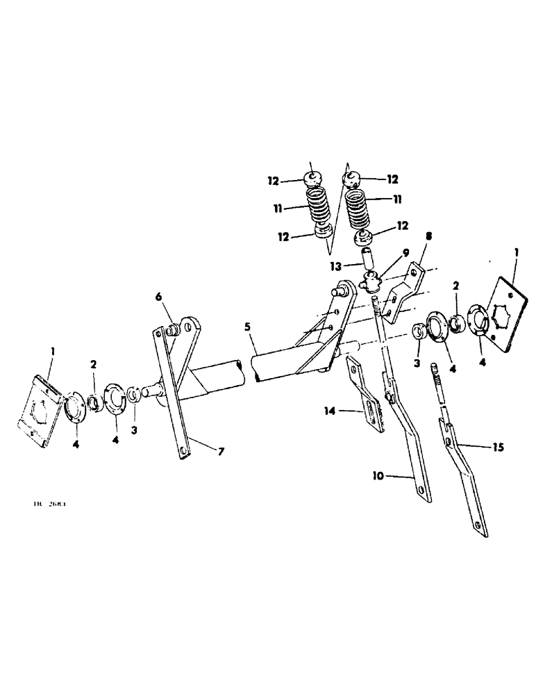 Схема запчастей Case IH DRAPER - (B-36) - DRAPER HEADER, FLOAT TRANSFER AND LOCKOUT ATTACHMENT, SERIAL (15) - CROP CONDITIONING