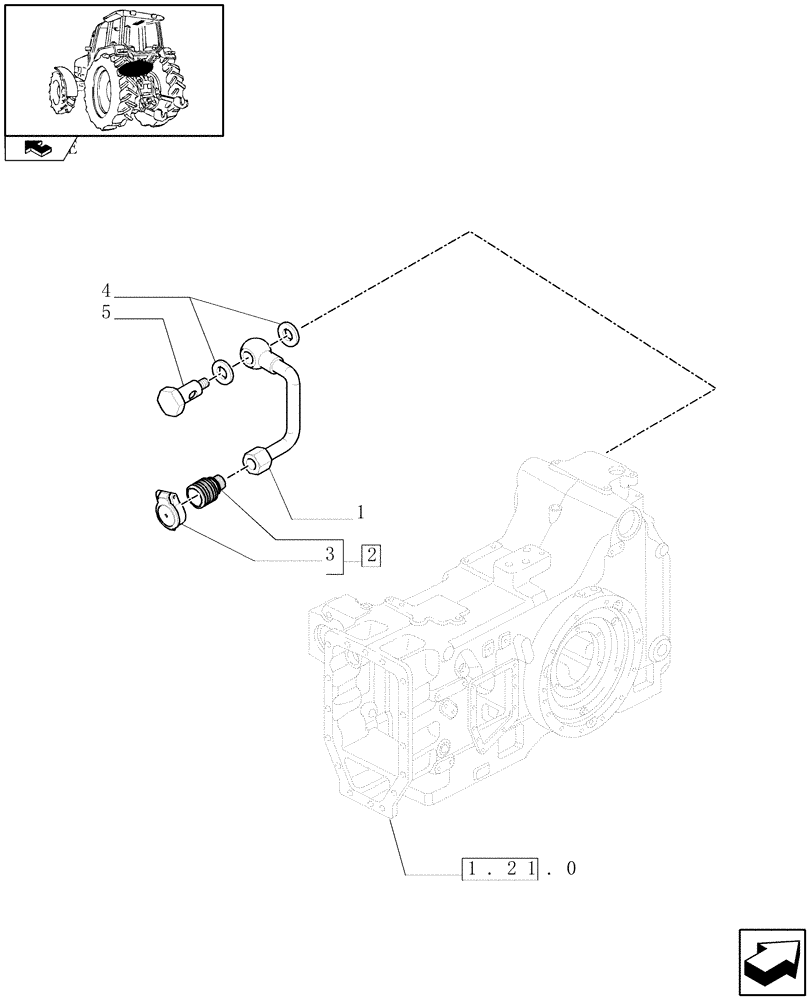 Схема запчастей Case IH PUMA 140 - (1.82.7/13) - LOW PRESSURE HYDRAULIC RETURN PORT FOR EDC (VAR.331839) (07) - HYDRAULIC SYSTEM