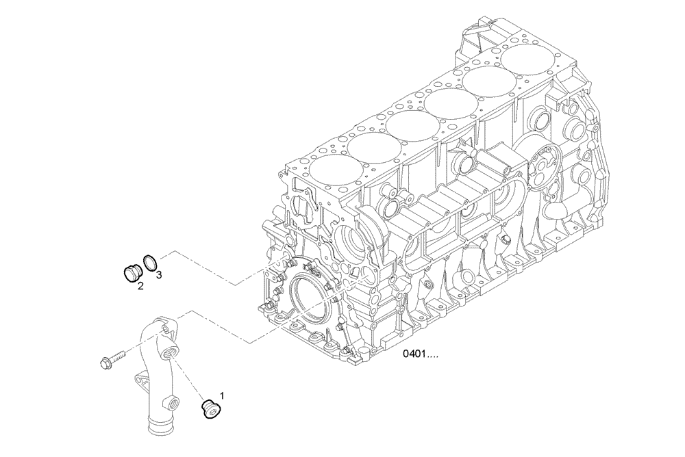 Схема запчастей Case IH F2CE9684A E009 - (3240.196) - DELIV. HEATING PIPE 