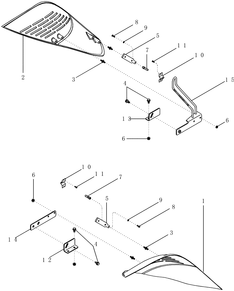 Схема запчастей Case IH MX230 - (09-10) - FAN SHIELDS (09) - CHASSIS/ATTACHMENTS