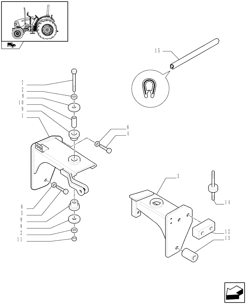 Схема запчастей Case IH FARMALL 90 - (1.87.0/03[02]) - POWER SHUTTLE E SERVO FOR DIFF.LOCK- SUPPORT - L/CAB (VAR.330120-331120) (08) - SHEET METAL