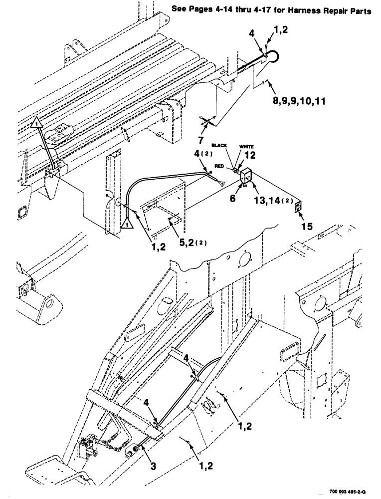 Схема запчастей Case IH 8575 - (09-024) - BALE EJECTOR KIT-CONTINUED (ELECTRICAL) Decals & Attachments