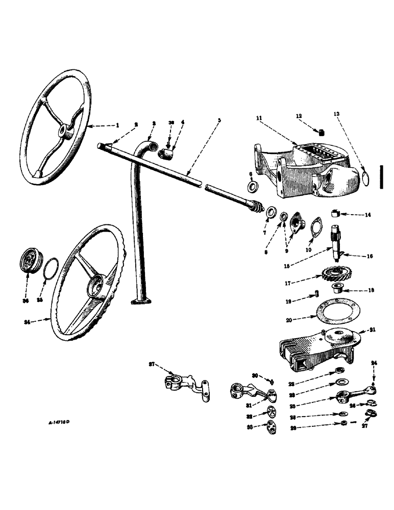 Схема запчастей Case IH INTERNATIONAL - (05-1) - STEERING, STEERING MECHANISM (04) - STEERING