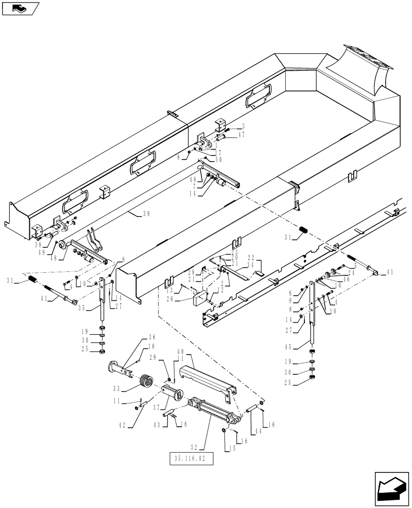 Схема запчастей Case IH 3580 - (75.100.25) - CENTER MANIFOLD LIFT (75) - SOIL PREPARATION