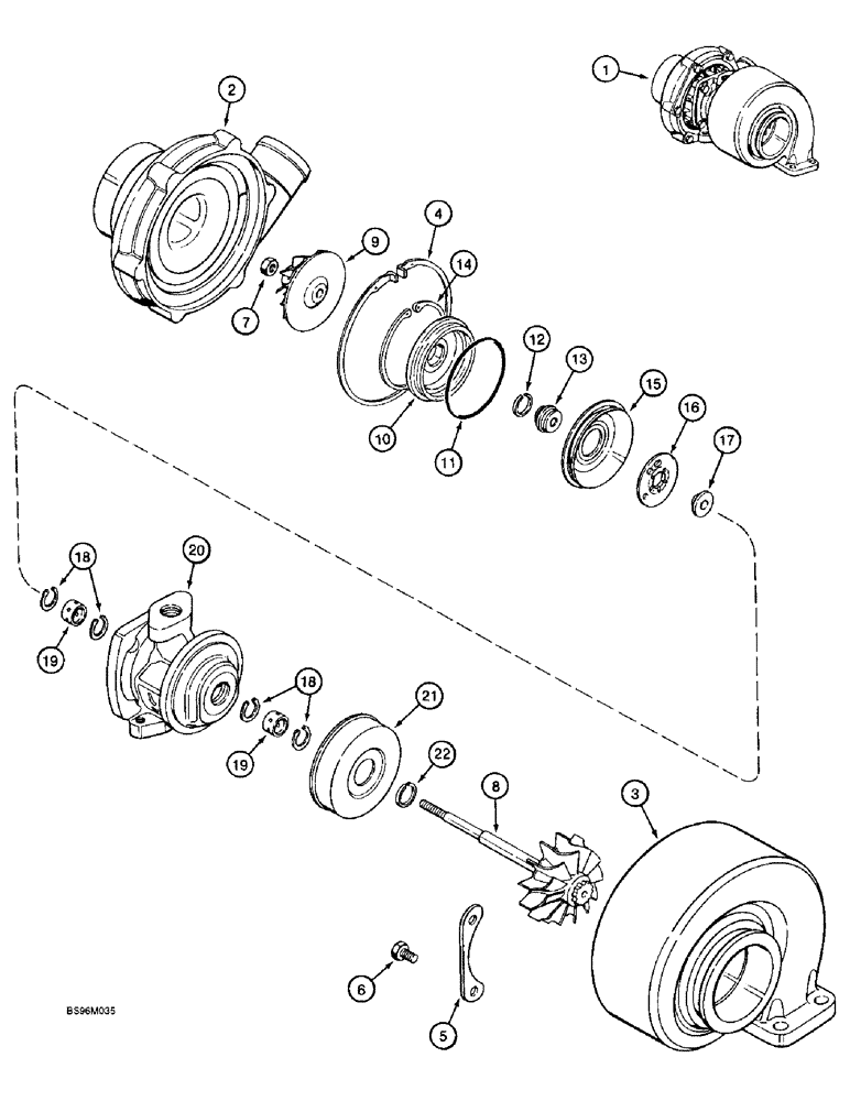 Схема запчастей Case IH 6591TA - (2-24) - TURBOCHARGER, 6T-590 AND 6TA-590 EMISSIONS CERTIFIED ENGINE 