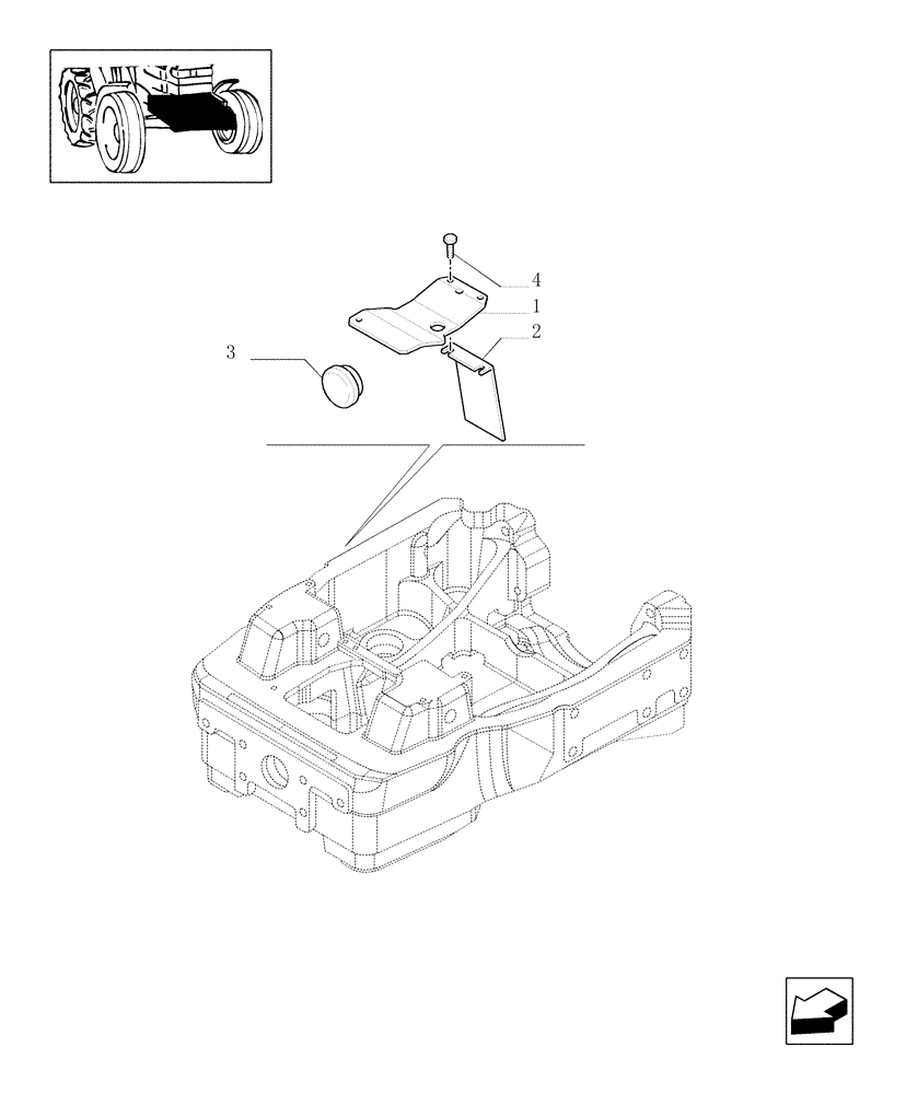 Схема запчастей Case IH MXM190 - (1.81.9) - GUARD FOR ELECTRONIC LIFT IMPLEMENT ATTACHMENT (07) - HYDRAULIC SYSTEM