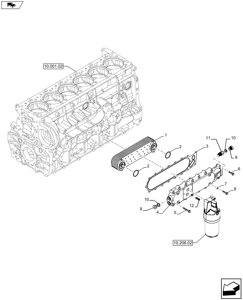 Схема запчастей Case IH F3DFE613A A002 - (10.408.01) - HEAT EXCHANGER (5801379223) (10) - ENGINE