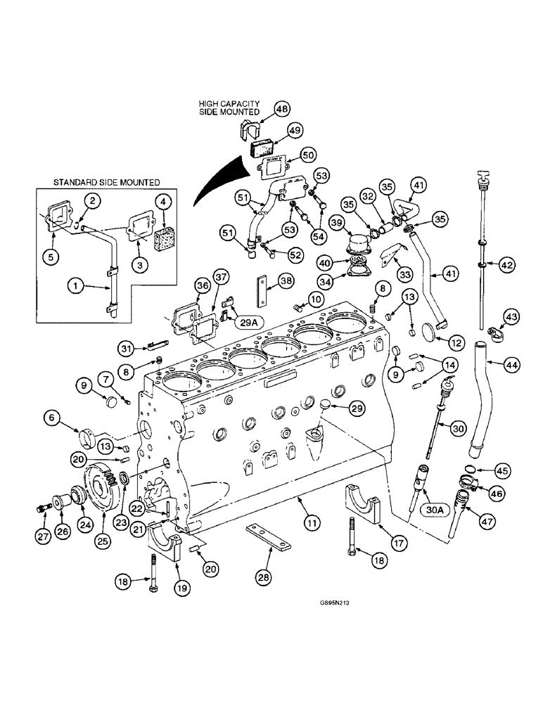 Схема запчастей Case IH DT-436 - (9D-002) - CRANKCASE AND RELATED PARTS 