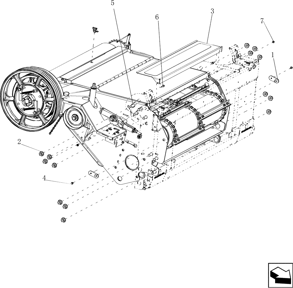 Схема запчастей Case IH 7130 - (60.120.18) - FEEDER - HILLCO READY (60) - PRODUCT FEEDING