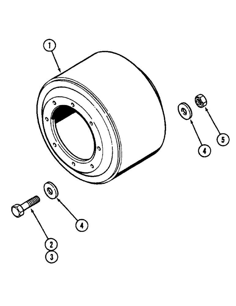 Схема запчастей Case IH 2290 - (6-314) - OUTER DUAL WHEEL SPACER (06) - POWER TRAIN