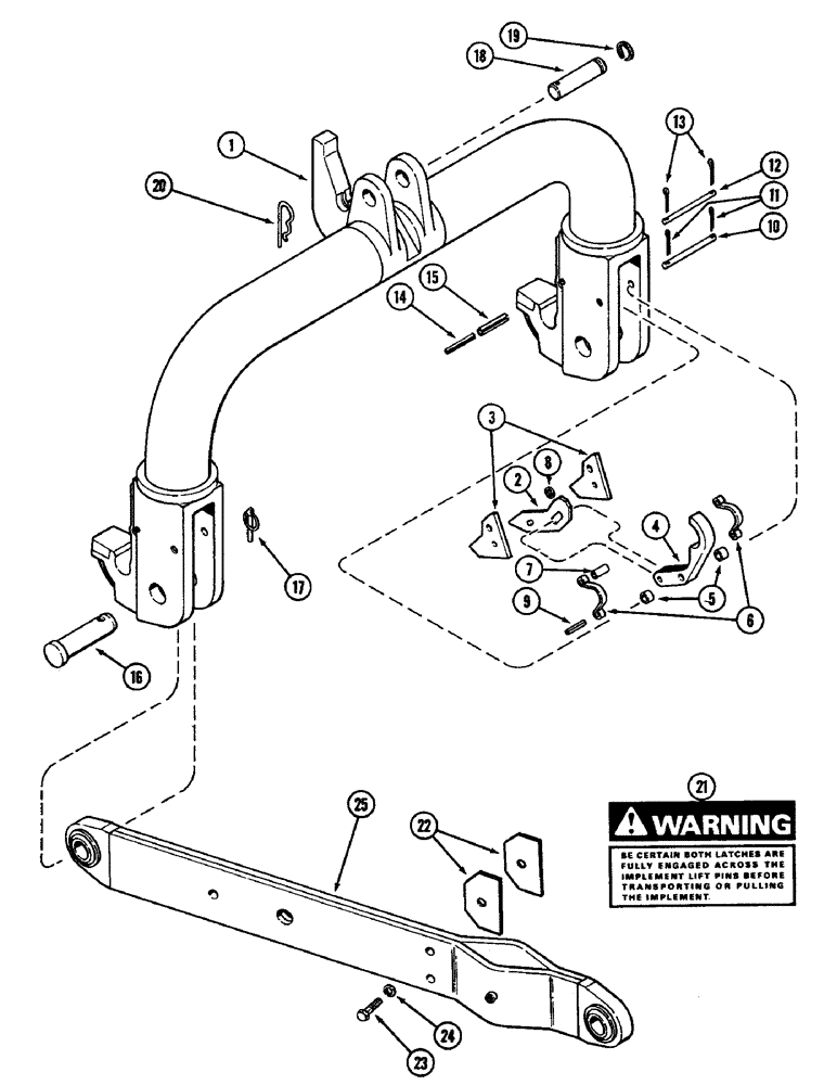 Схема запчастей Case IH 4890 - (9-356) - QUICK HITCH COUPLER (09) - CHASSIS/ATTACHMENTS