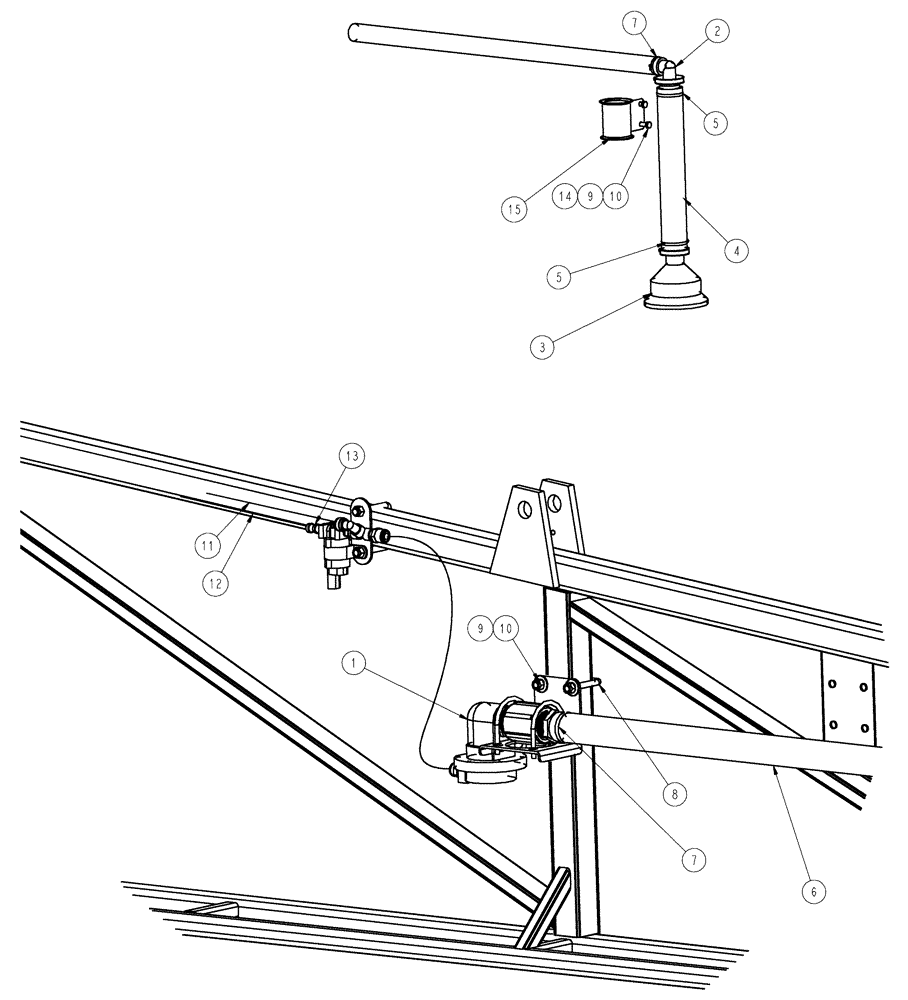 Схема запчастей Case IH 3185 - (09-009) - FOAM CHAMBER DROP, 90, LH Liquid Plumbing