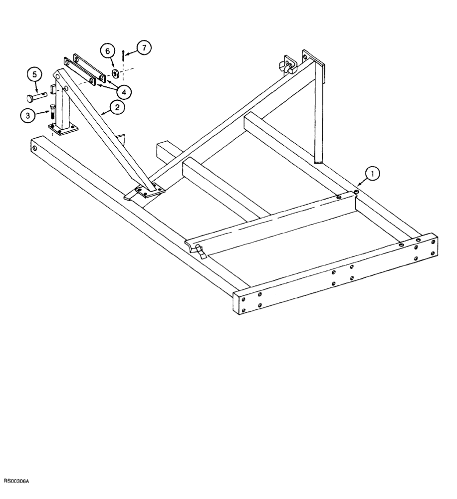 Схема запчастей Case IH 5700 - (9-040) - WING FRAME, SINGLE WING MODELS (18) - MISCELLANEOUS