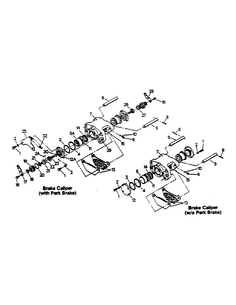 Схема запчастей Case IH 9170 - (05-02) - CALIPER ASSEMBLIES (5.1) - BRAKES