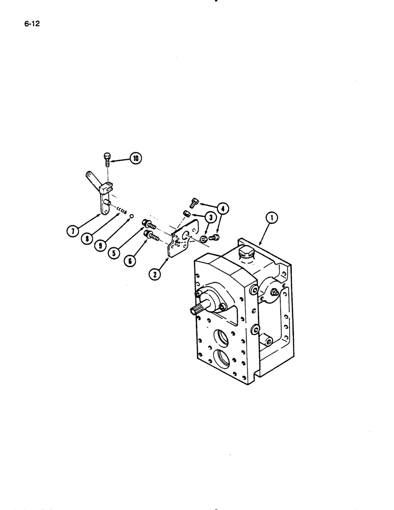 Схема запчастей Case IH 235 - (6-12) - LINKAGE, HYDROSTATIC TRANSMISSION (06) - POWER TRAIN