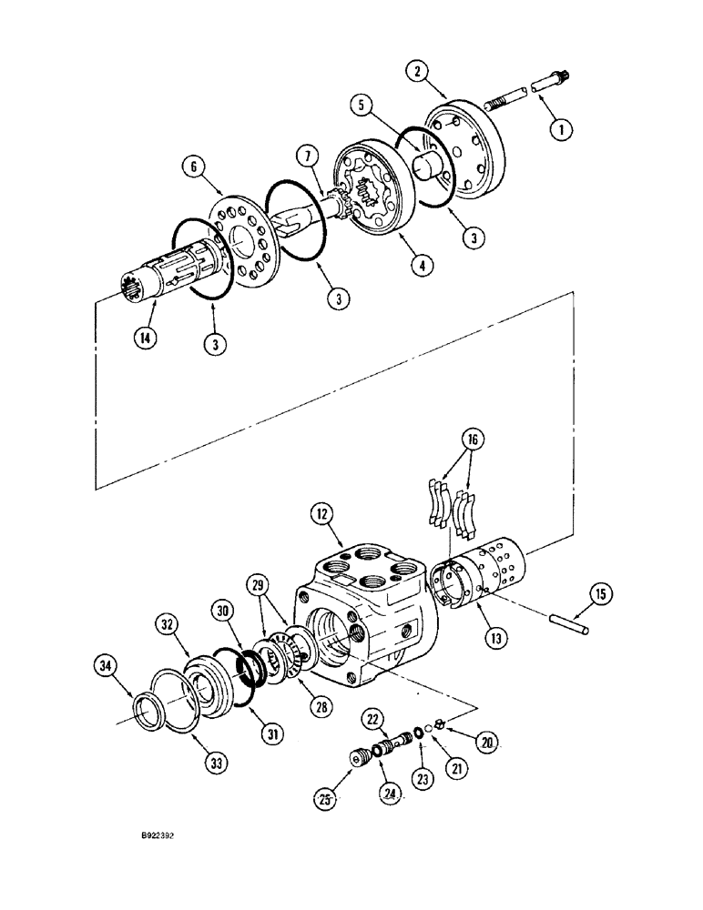 Схема запчастей Case IH 9310 - (5-018) - STEERING CONTROL VALVE (05) - STEERING