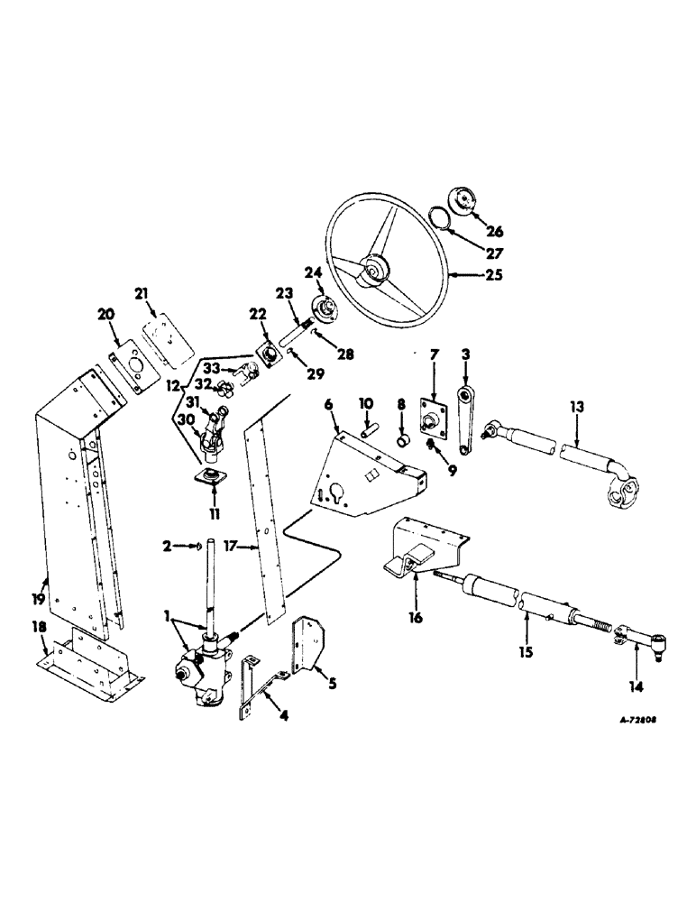 Схема запчастей Case IH 303 - (105) - STEERING, SAGINAW, SERIAL NO. 1861 TO 2750 (41) - STEERING