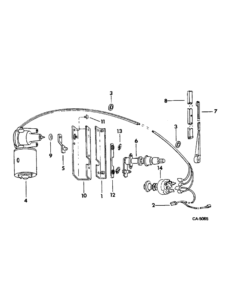 Схема запчастей Case IH 715 - (13-16) - SUPERSTRUCTURE, WINDSHIELD WIPER (05) - SUPERSTRUCTURE