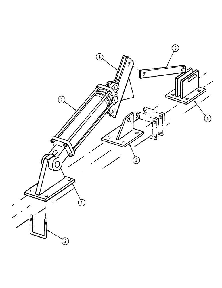 Схема запчастей Case IH 4500 - (9-010) - C FRAME EXTENSION HYDRAULIC LIFT, DIRECT MOUNTED MODELS (09) - CHASSIS/ATTACHMENTS