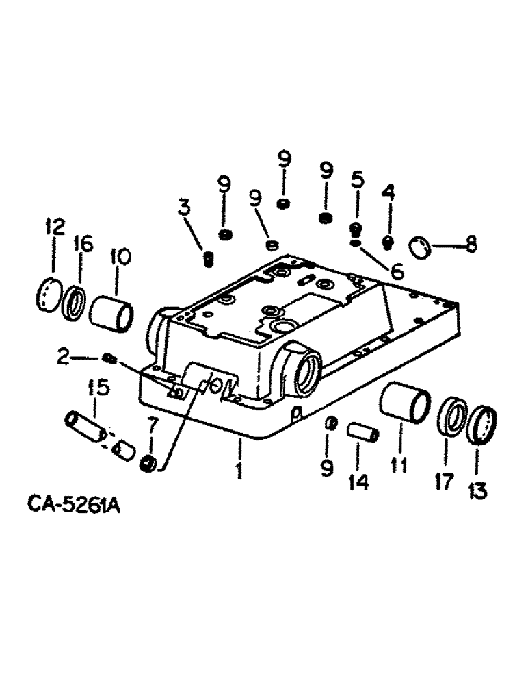 Схема запчастей Case IH 1486 - (07-08) - DRIVE TRAIN, REAR FRAME COVER (04) - Drive Train